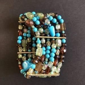 Kirks Folly Turquoise Beads Bracelet
